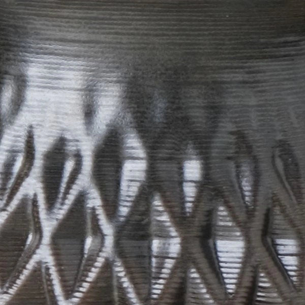 black Ceramic Table Vase 3D printed texture #color_black