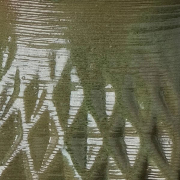green Ceramic Table Vase 3D printed texture #color_olive green
