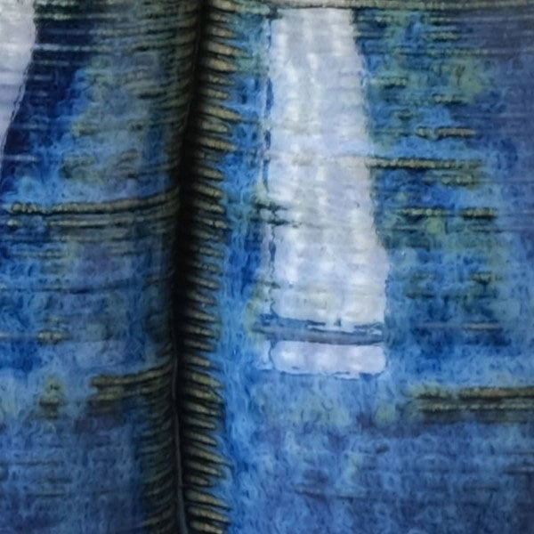 blue Ceramic Cutlery Holder 3D printed texture #color_sapphire blue