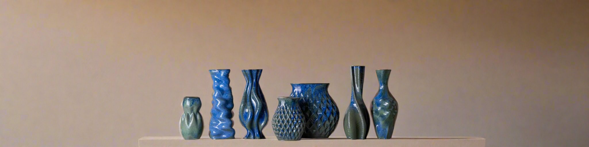 3D printed table vases