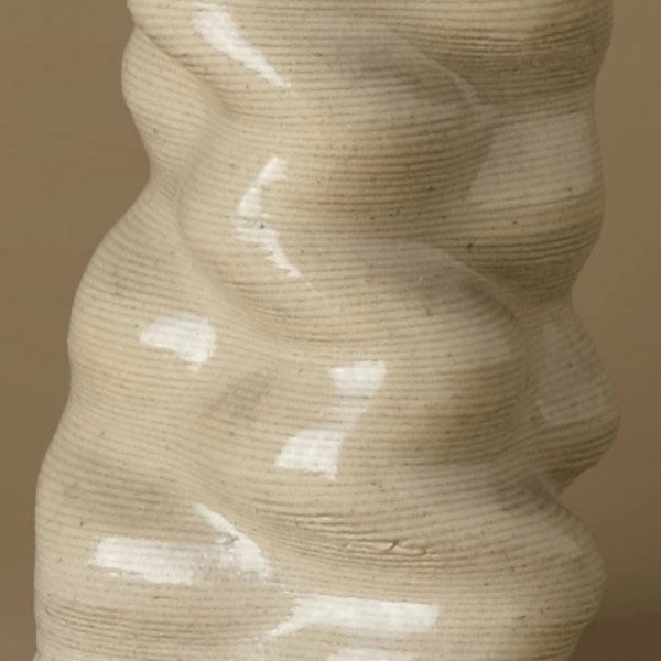 Small white Ceramic Table Vase 3D printed texture #color_white