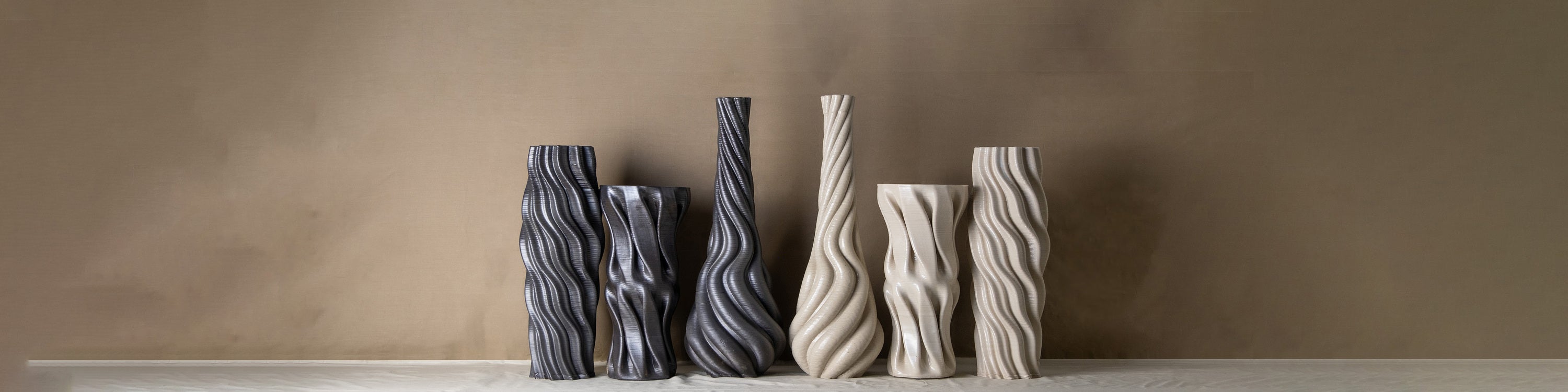 3D printed floor vases